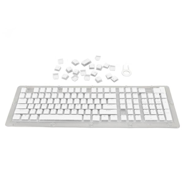 130-Key ABS Keycaps (White)