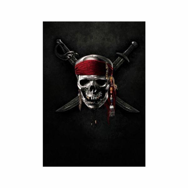 Black Pearl Skull Black - A1 poster