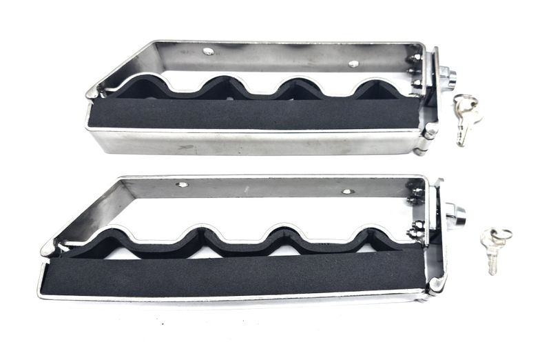 Fishing Buddy Stainless Steel Lockable Fishing Rod Roof Racks For 4