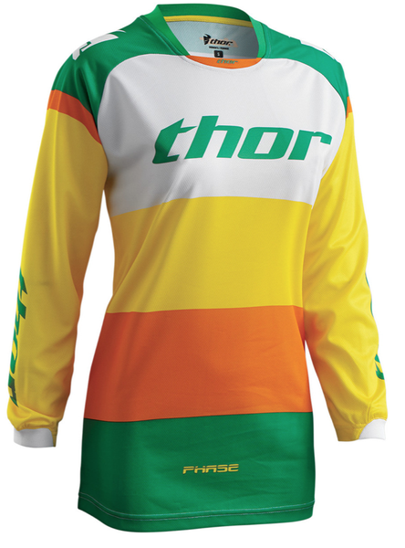 Thor Womens Bonnie Green/Yellow Jersey