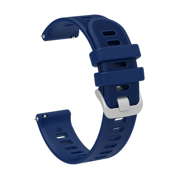Sports Watch Strap Compatible with 20mm Samsung / Huawei / Garmin-Navy Blue
