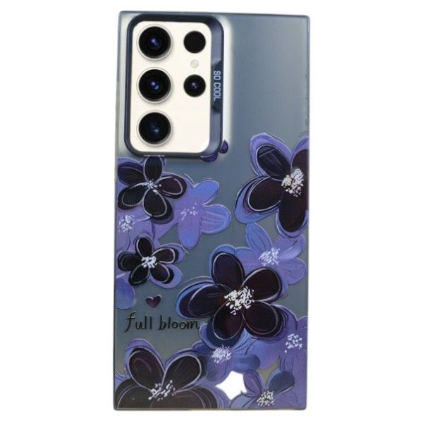 Bloom Midnight Blossom Phone Case Compatible With Samsung S23 Ultra - Grey