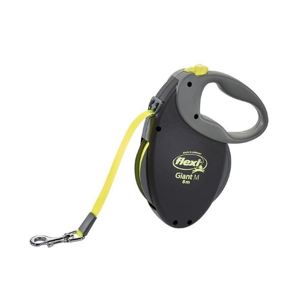 Flexi - Giant Tape Retractable Lead 8m Black And Neon Large