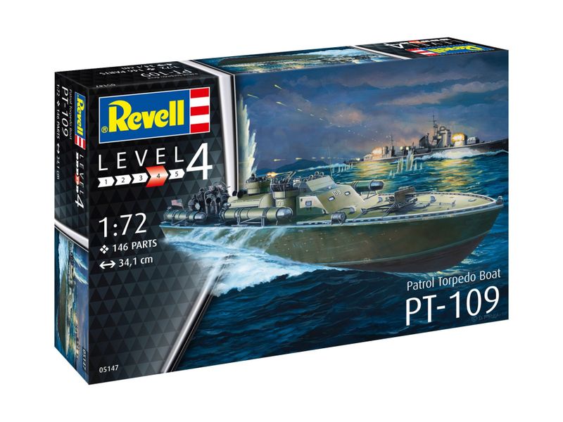 Revell 1/72 Patrol Torpedo Boat PT-109 Plastic Model Kit
