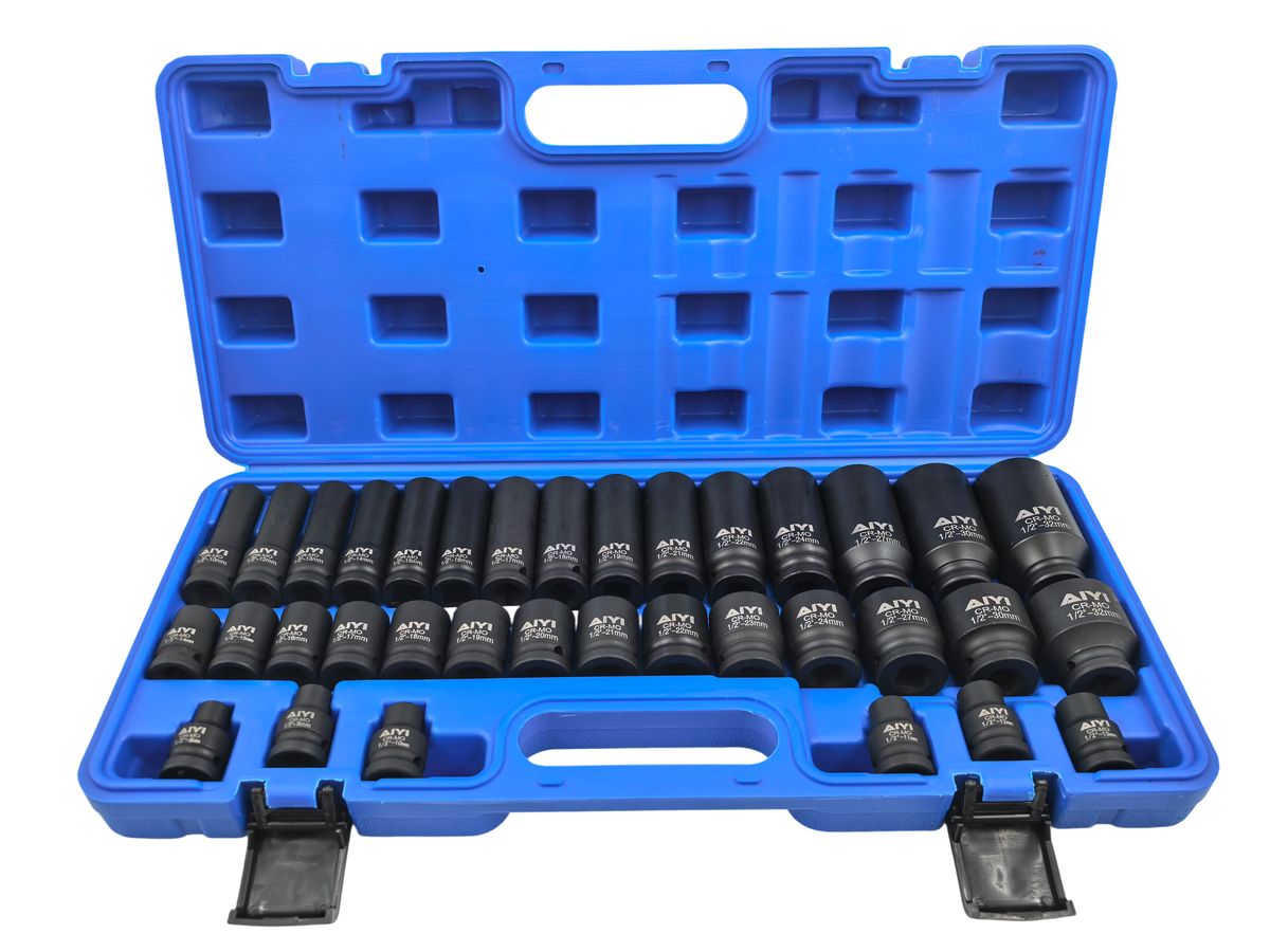 AIYI 1/2 Inch Impact Socket Set 35 Pieces AY017-045 | Shop Today