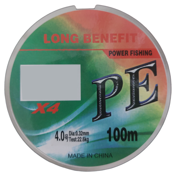 Braid Fishing Line - 4.0 - 0.32mm - 22.6kg - 100m