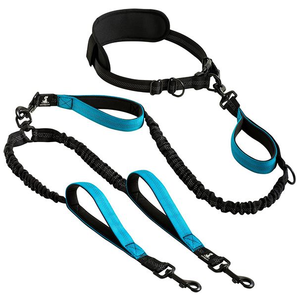 Hands-Free Dual Dog Leash, Pet Lead, Sports Fitness Running Dog Leash