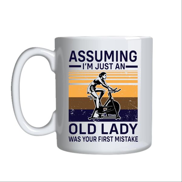 Assuming I_m Just An Old Lady Mug Gift Idea 128
