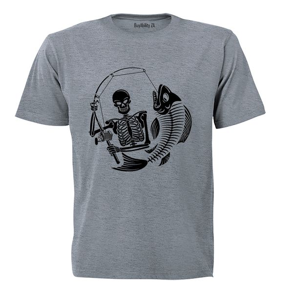 Skeleton Fishing - Adults - T-Shirt