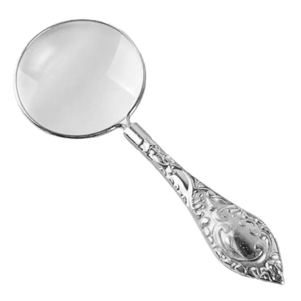 Carved Handheld Magnifier For Reading Inspection Jewelry Loupe