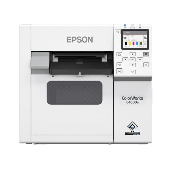 Epson ColorWorks CW-C4000 Gloss 4-Inch Color Label Printer with Autocutter