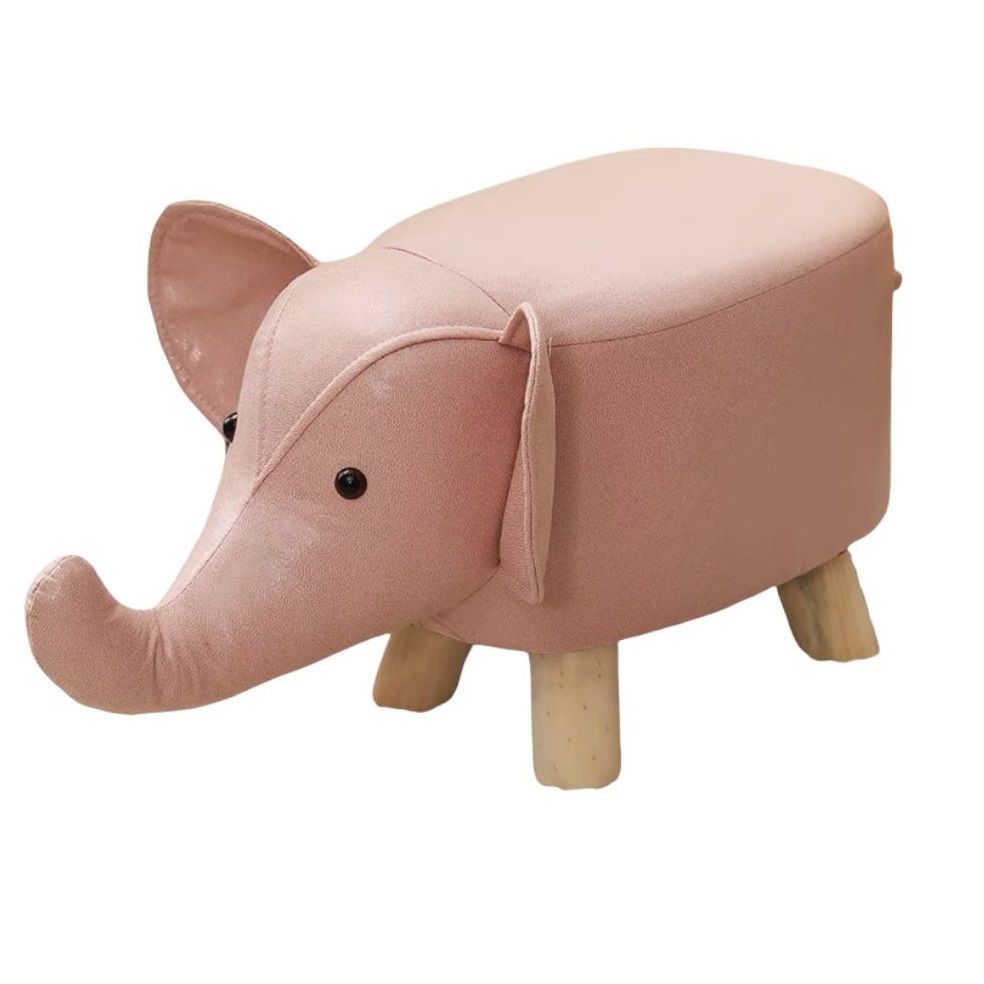 Pink Kids Elephant Ottoman Animal Footrest Stool | Shop Today. Get it ...