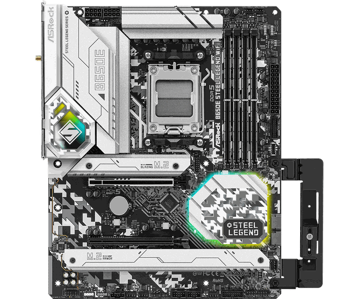 Asrock AMD B650E STEEL LEGEND WIFI Socket AM5 ATX Motherboard