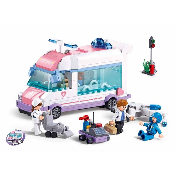 Sluban Building Set: Metropolis - Ambulance - 251 Piece
