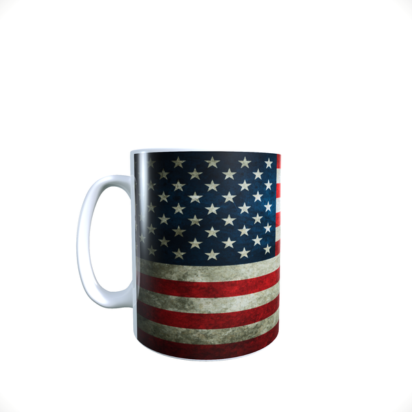 United States Of America - Ragged Flag - Coffee Mug