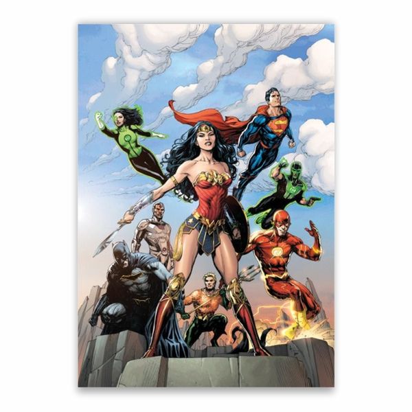 Justice League Characters Poster - A1
