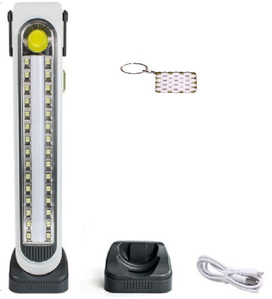 Solar Powered Portable Five Modes Emergency Light With Base