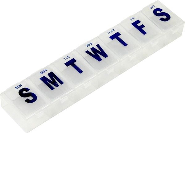 Large 7-Day Pill Box Transparent
