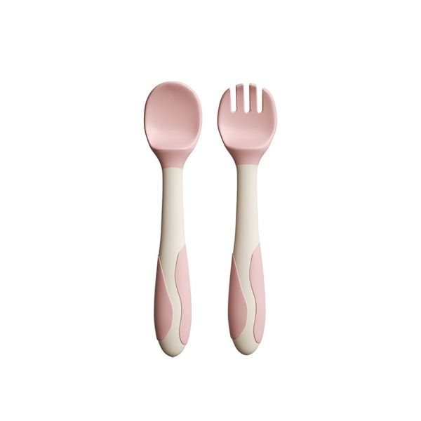 Spoons and Forks Set With Bendable Handle,Baby Feeding Set For Self Feeding