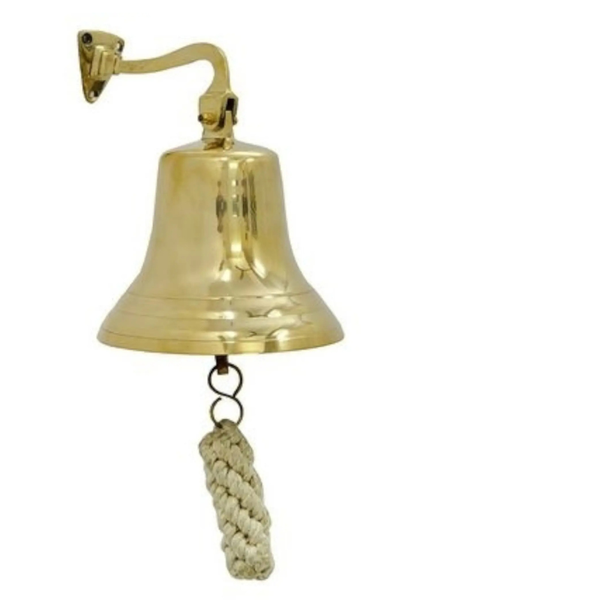 Brass Bell Wall Mounted 12cm Diameter
