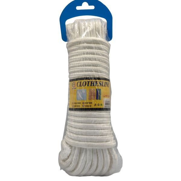 Clothesline - White Rope for Hanging Laundry