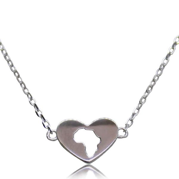 Kool Africa - Sterling Silver Bracelet - Heart Africa