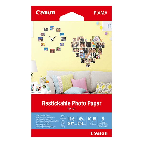Canon Restickable Photo Paper - RP-101 4 x 6
