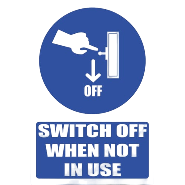 Switch Of Machine Sign 290x290 On ABS