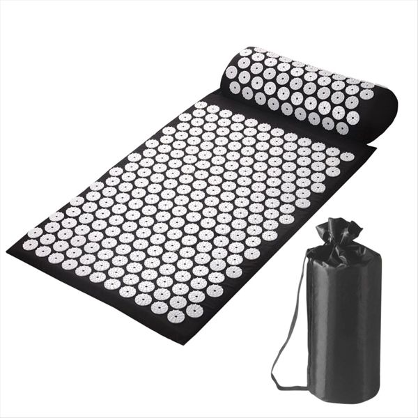 Acupressure Mat Fitness Exercise Mat Yoga Mat Black