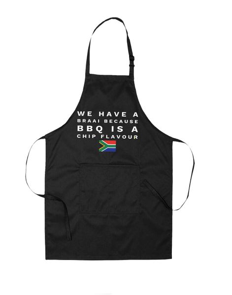 Braai Because BBQ Is A Chip Flavor Full Size Apron
