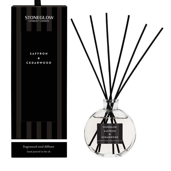 Stoneglow Fragranced Reed Diffuser - Saffron &amp; Cedarwood