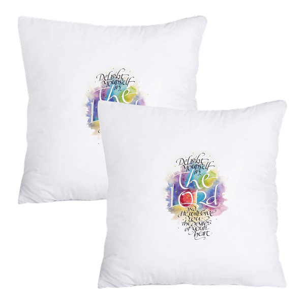 Scatter Cushion Cover Set - Delight yourself in the Lord