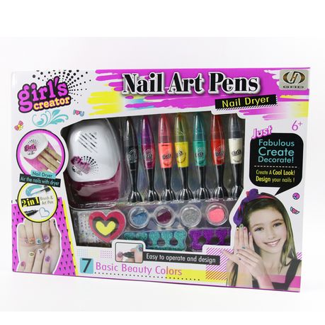 Nail Art Pens - Set - With Nail Dryer | Buy Online in South Africa |  