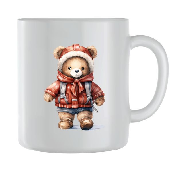 Winter Coffee Mugs for Men Women with Teddy Bear Lover Graphic Cup Gift 189
