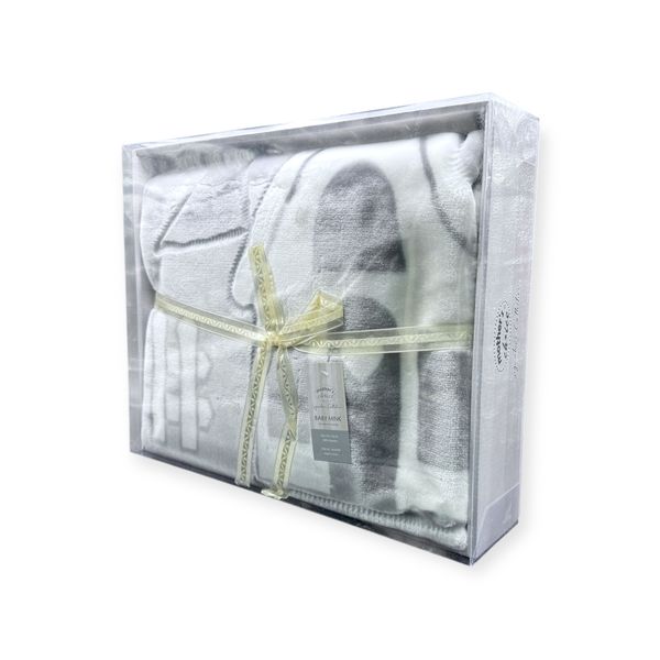 Mothers Choice Baby Cutwork Blanket - Grey House