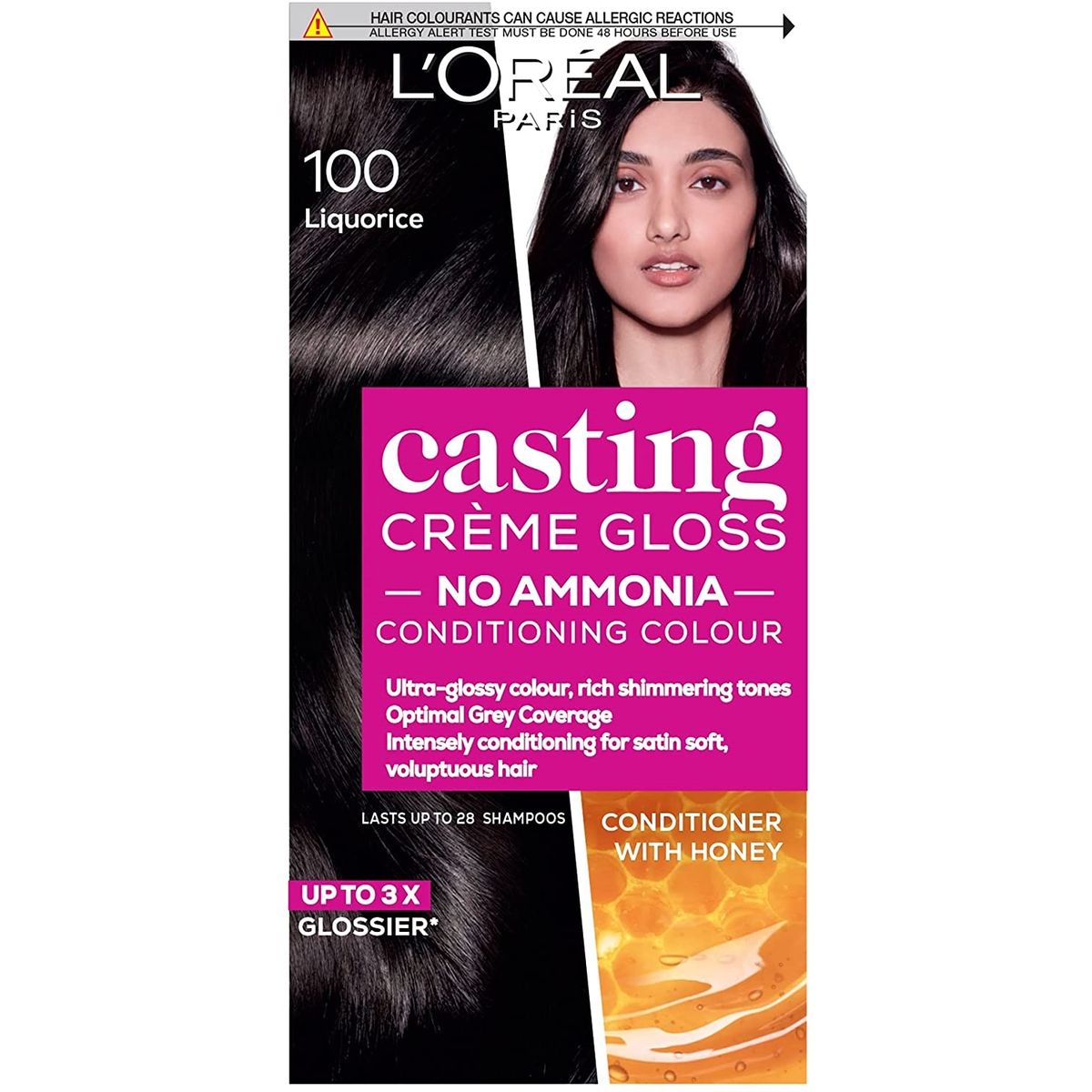LOreal Casting Creme Gloss Hair Colour Dye 100 Black Licorice Shop