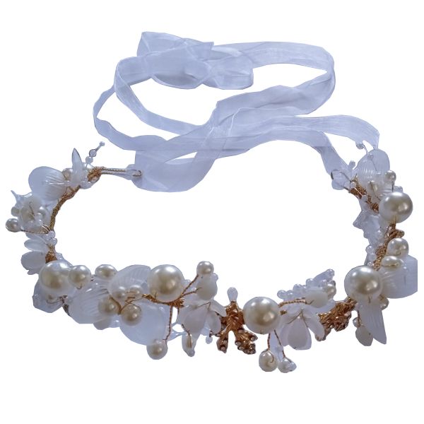 Faux Pearl &amp; Rhinestone Hair Accessory