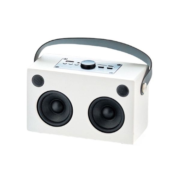 Wireless Bluetooth Wooden Portable Stereo Desktop Speaker