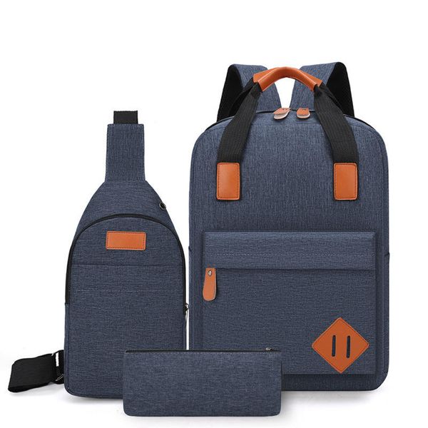 Handbag Crossbody Bag Laptop Backpack with External USB Port - Set of 3