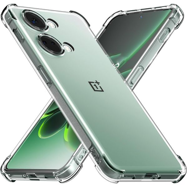Case Compatible with OnePlus Nord 3 5G Clear TPU Four Corners Protective Cover