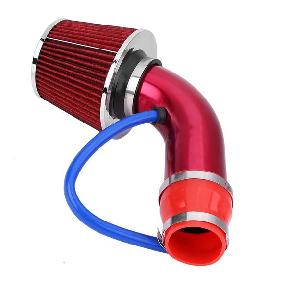 76mm 3' Car Cold Air Intake Filter Induction Hose Kit, Aluminum Pipe