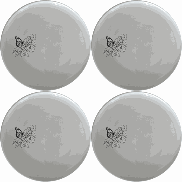 Monarch Butterfly Bougainvillea Dinner Plate Set of 4 - Range 4