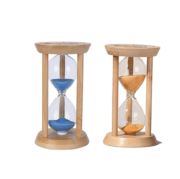 Hourglass Timer Anti-Drop Solid Wood Sand Funnels,10 and 30 Minutes