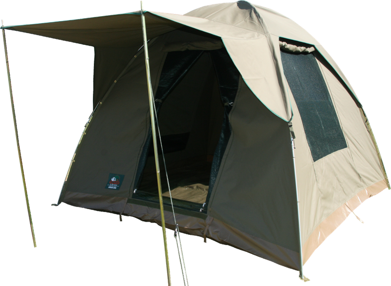 Tentco Senior Safari Bow Canvas Tent - 3.0m x 3.0m x 2.2m
