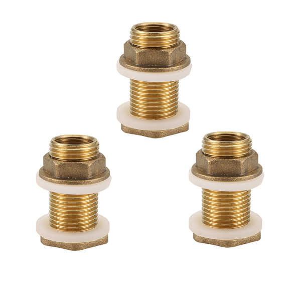 3 Sets 3/8 Inch Female 1/2 Inch Male Water Tank Connector Threaded
