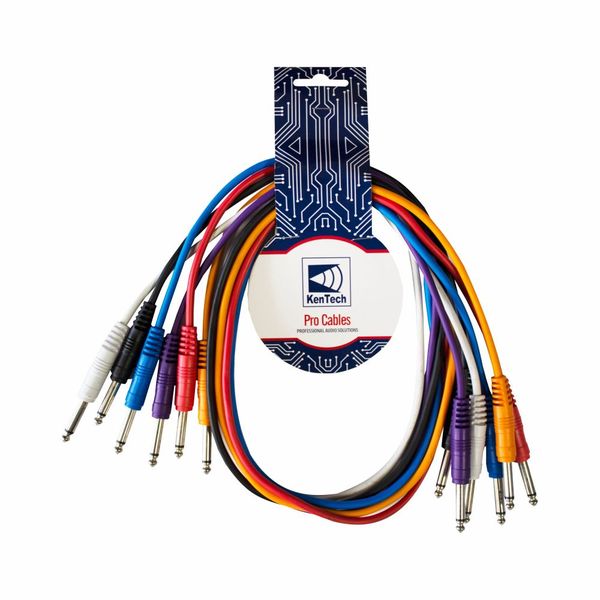 Kentech AUDC009-1M-P6 6.35mm Mono Jack to 6.35mm Mono Jack Cable 1M