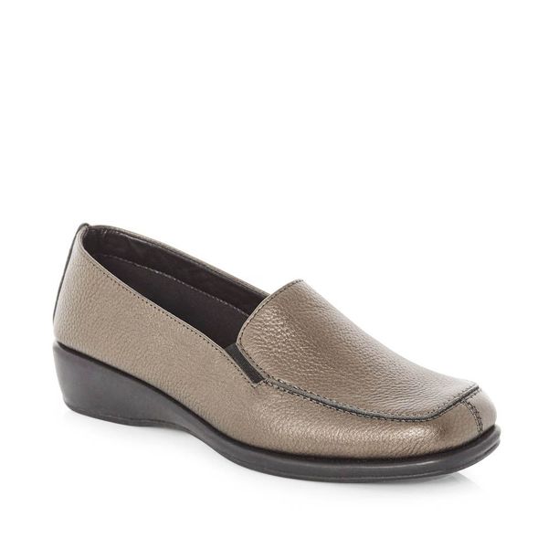 Gx &amp; Co Ladies Slip On Loafer - Bronze 52142