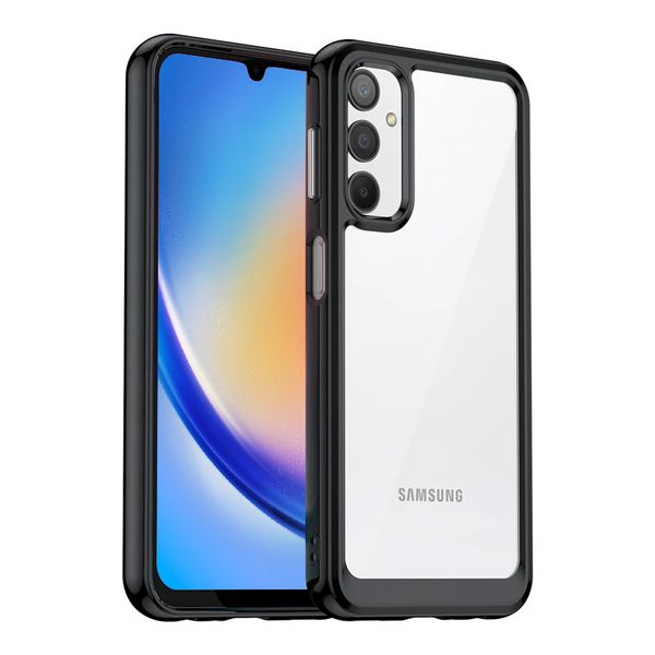 TEKRON Shockproof Candy Clear Cover Designed for Samsung Galaxy A34 (2023)