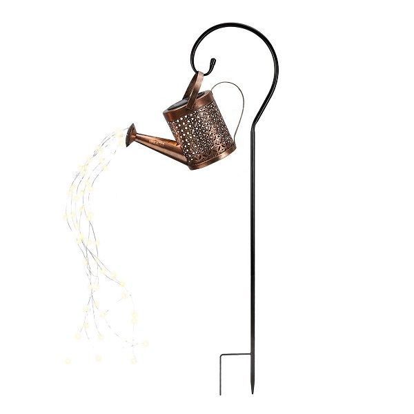 Watering Can Lights Metal Solar Stakes Lights Led Hollow Solar