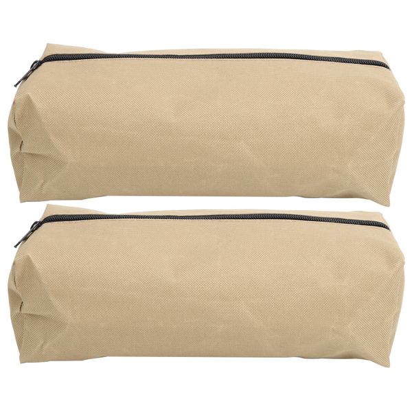 2 Pieces Large Zipper Tool Storage Pouch Set